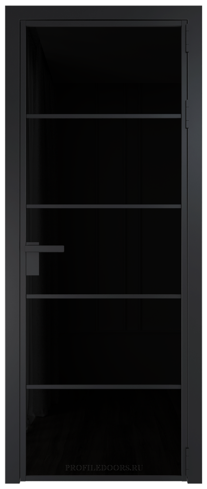14 AG стекло Триплекс черный цвет профиля Черный матовый