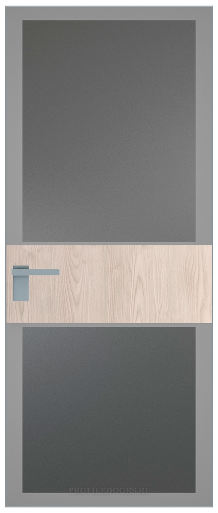 5 AGK цвет Мателюкс графит серый прокрас вставка Каштан светлый кромка Серебро