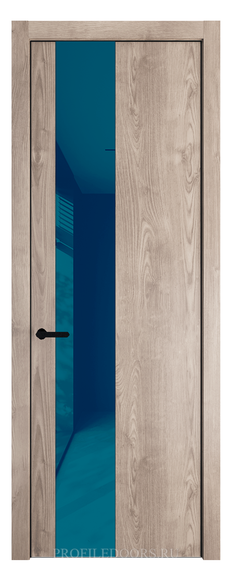 19 NE.O Дуб Сонома вставка Бирюзовый лак цвет кромки Черный