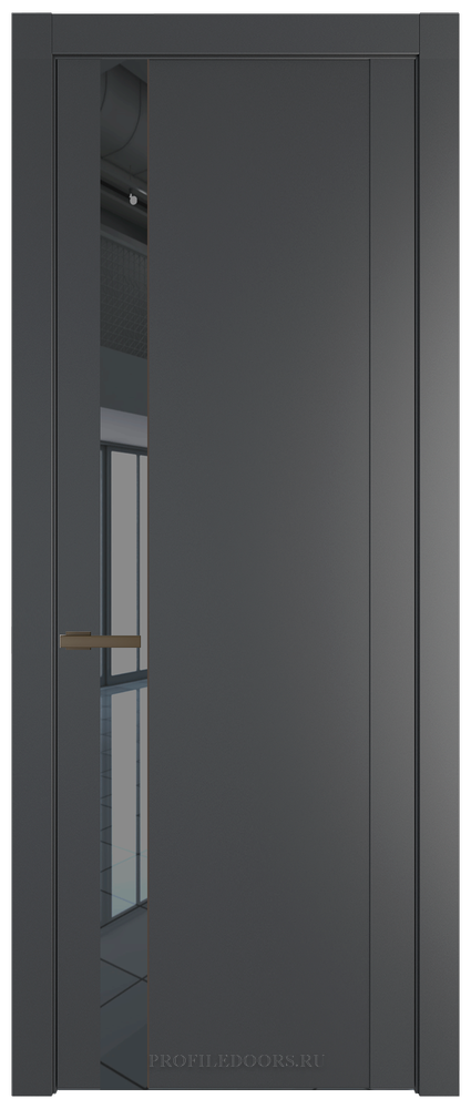 1.2P.O Графит Зеркало Grey молдинг Деорэ