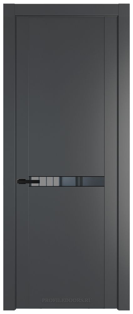 1.4P.O Графит Зеркало Grey молдинг Черный матовый
