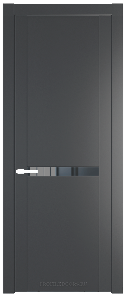 1.4P.O Графит Зеркало Grey молдинг Вайт