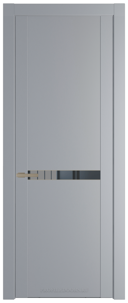 1.4P.O Смоки Зеркало Grey молдинг Никель матовый