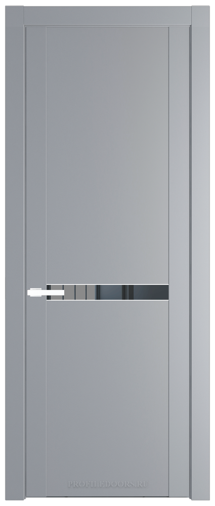 1.4P.O Смоки Зеркало Grey молдинг Вайт