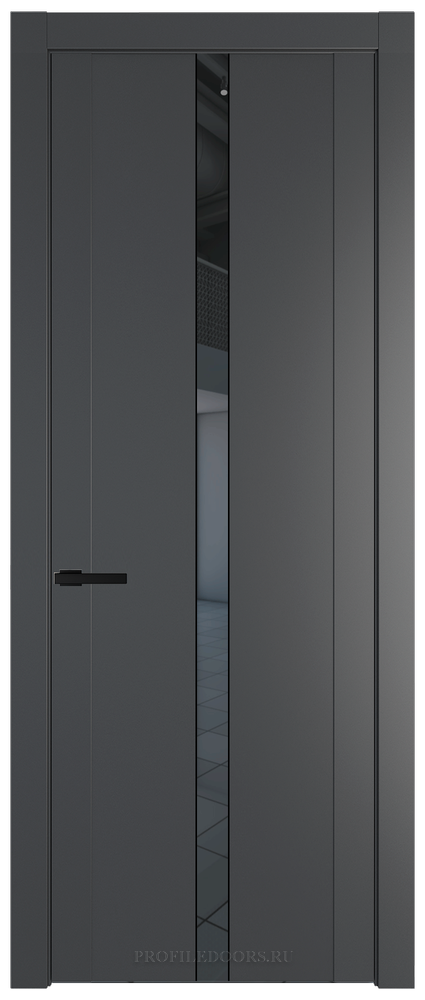 1.8P.O Графит Зеркало Grey молдинг Черный матовый