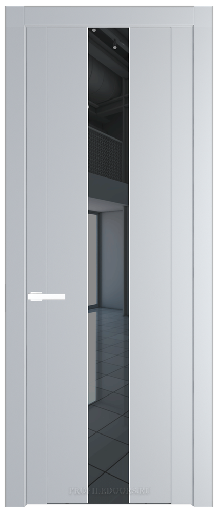 1.9P.O Лайт Грей Зеркало Grey молдинг Вайт