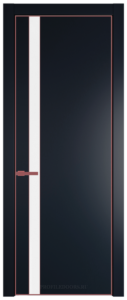 18 PA Нэви Блу с профилем Красный антрацит с вставкой Белый Люкс