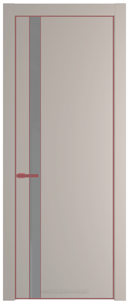 18 PA Санд с профилем Красный антрацит с вставкой Грей люкс