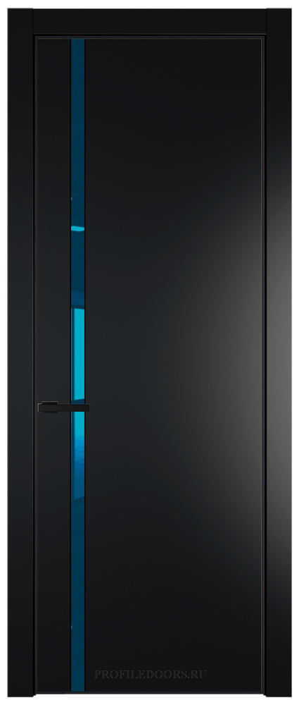 21 PE с вставкой из стекла зеркало blue Блэк с алюминиевой кромкой Черный