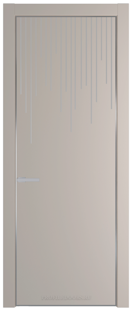 8 PE.O с фрезерованным рисунком Сэнд с алюминиевой кромкой Серебро