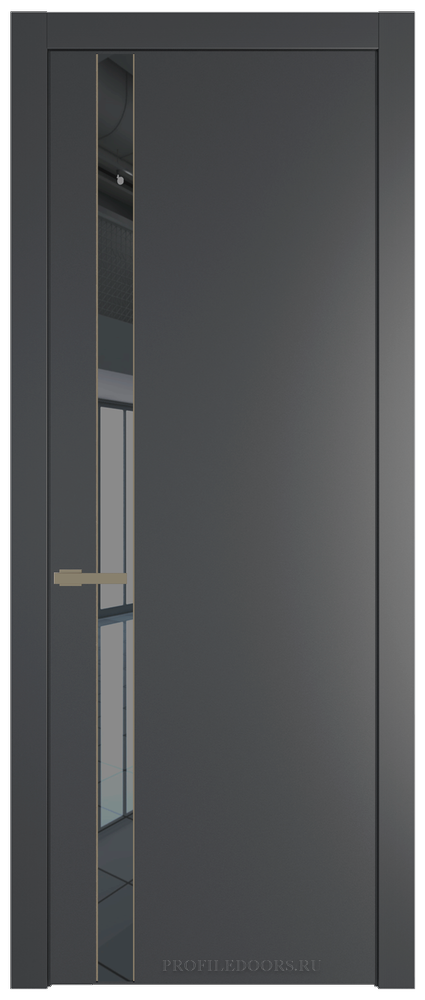18 PW Графит Зеркало Grey молдинг Шампань
