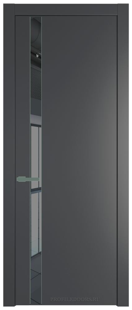 18 PW Графит Зеркало Grey молдинг Зеленый воск