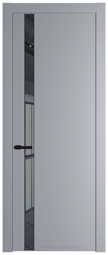 18 PW Смоки Зеркало Grey молдинг Черный матовый