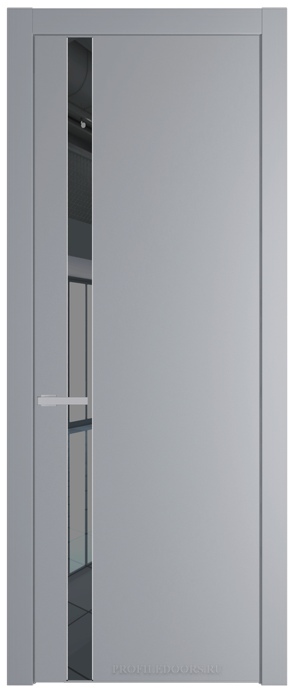 18 PW Смоки Зеркало Grey молдинг Серебро