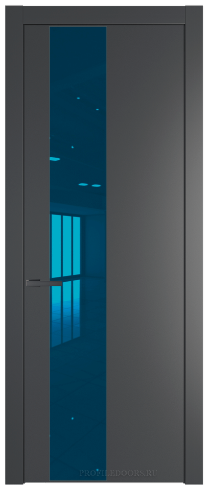 19 PW Графит Зеркало Blue молдинг Серая ночь