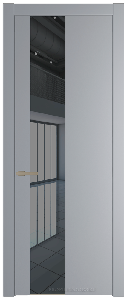 19 PW Смоки Зеркало Grey молдинг Никель матовый