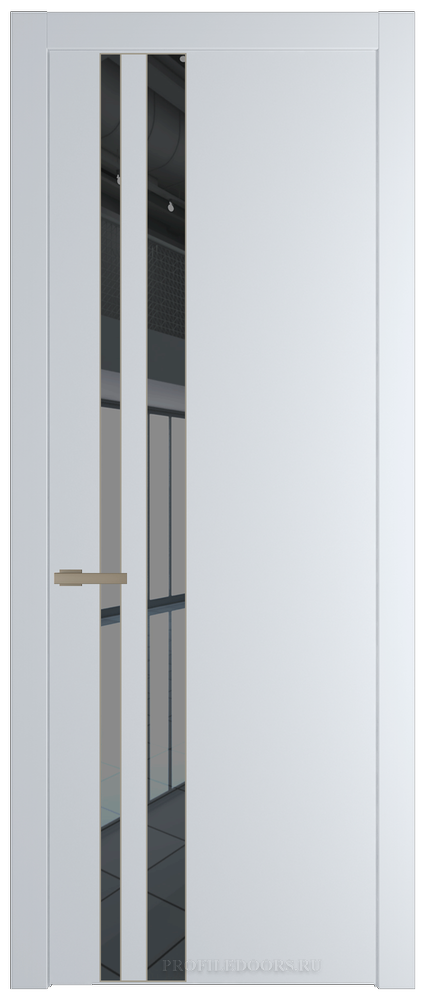 20 PW Вайт Зеркало Grey молдинг Никель матовый