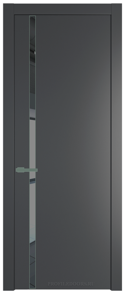 21 PW Графит Зеркало Grey молдинг Зеленый воск