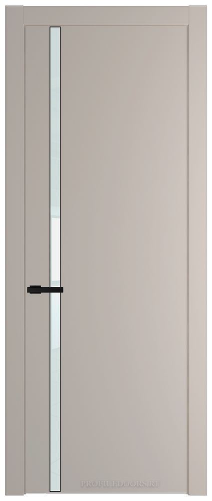 21 PW Сэнд Lacobel Белый лак молдинг Черный матовый