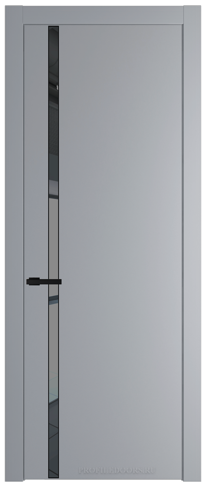 21 PW Смоки Зеркало Grey молдинг Черный матовый