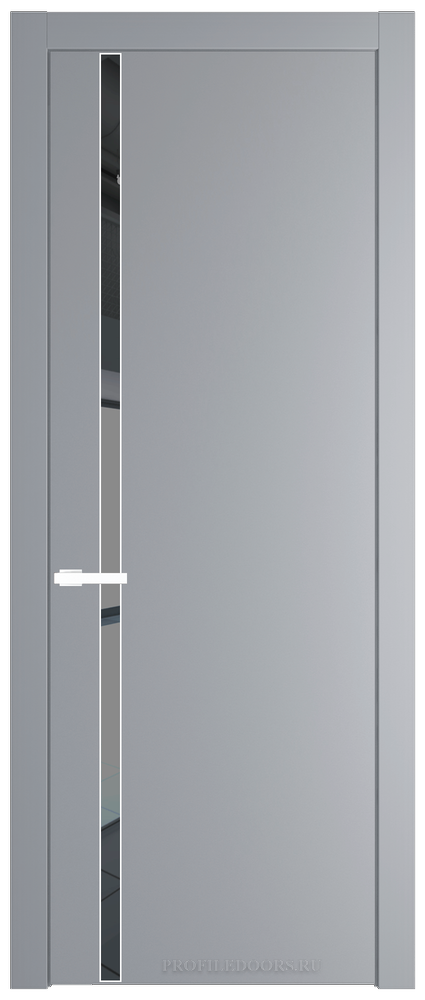 21 PW Смоки Зеркало Grey молдинг Вайт