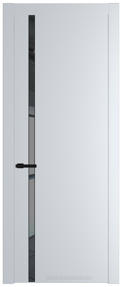 21 PW Вайт Зеркало Grey молдинг Черный матовый
