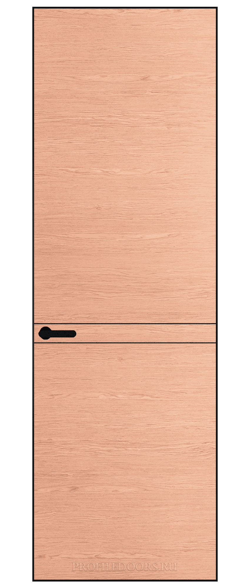 11 VA-H  натуральный шпон Duna 1296M профиль Черный матовый