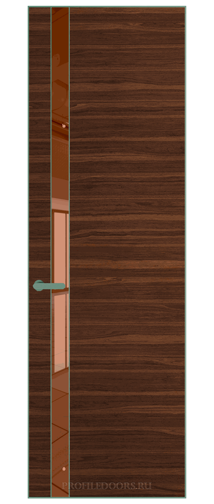 18 VA-H натуральный шпон Albero 1294M профиль Зеленый воск вставка Зеркало Bronza