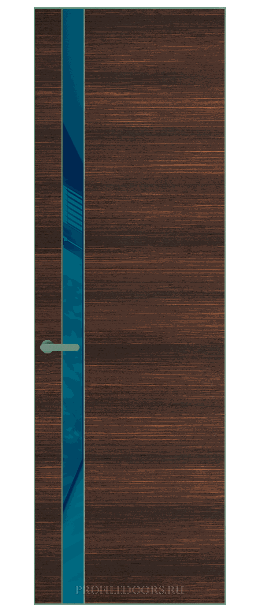 18 VA-H натуральный шпон Albero 1398S профиль Зеленый воск вставка Бирюзовый лак