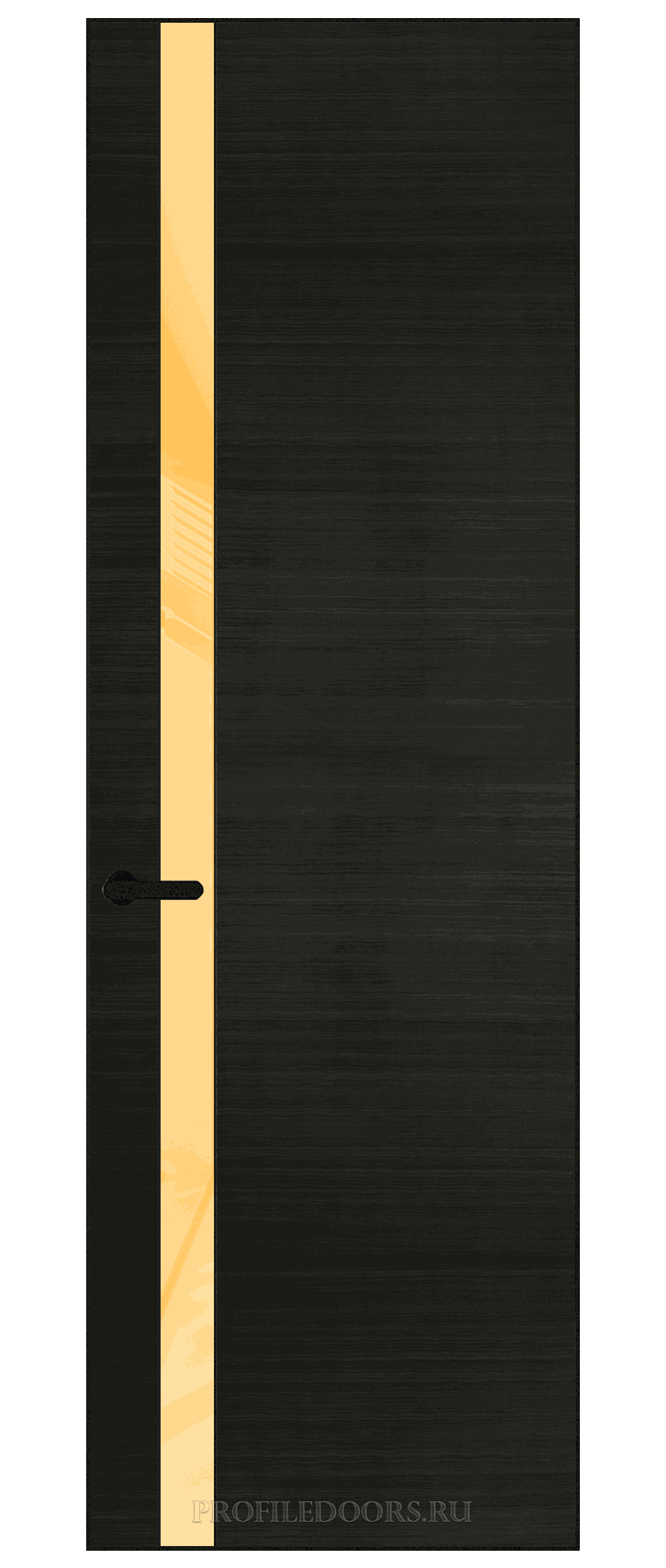 18 VA-H натуральный шпон Bianche Notti 069S профиль Черный муар вставка Кремовый лак