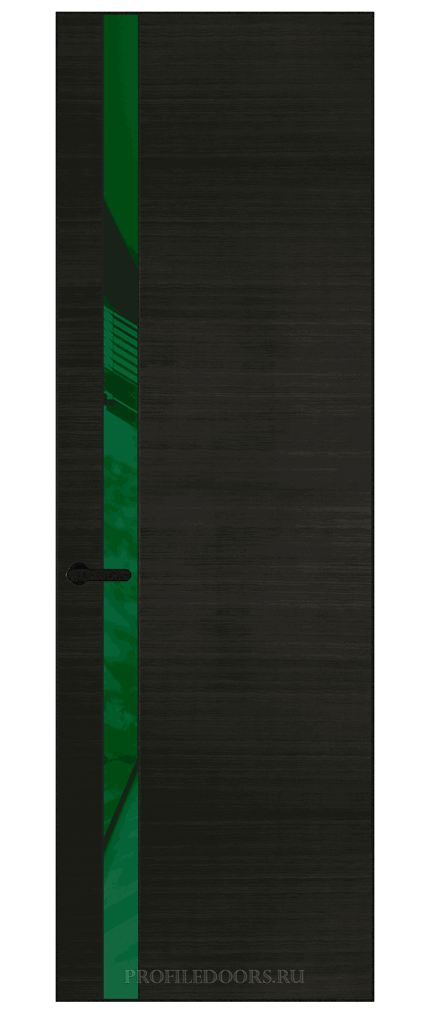 18 VA-H натуральный шпон Bianche Notti 069S профиль Черный муар вставка Желтый лак