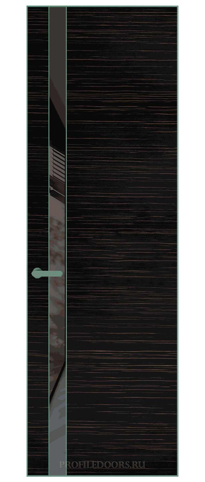 18 VA-H натуральный шпон Espresso 1042S профиль Зеленый воск вставка Графит лак