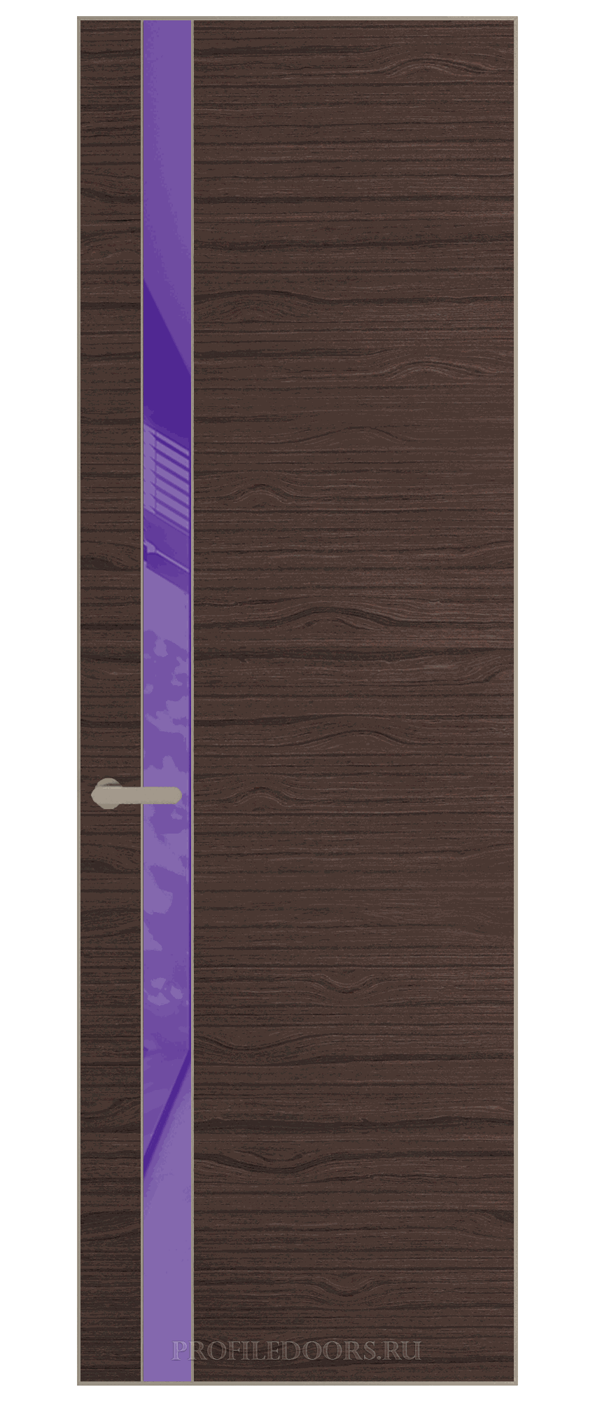 18 VA-H натуральный шпон Espresso 360М профиль Никель матовый вставка Лаванда лак