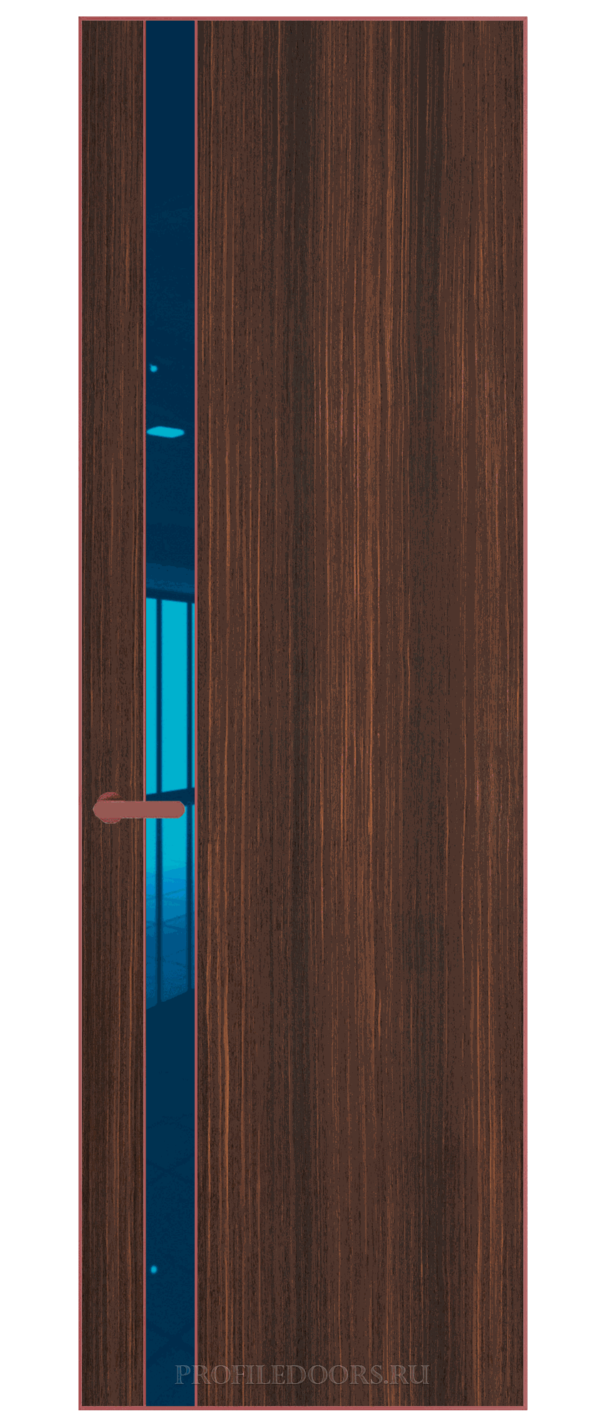 18 VA-V натуральный шпон Albero 1398S профиль Красный антрацит вставка Зеркало Blue