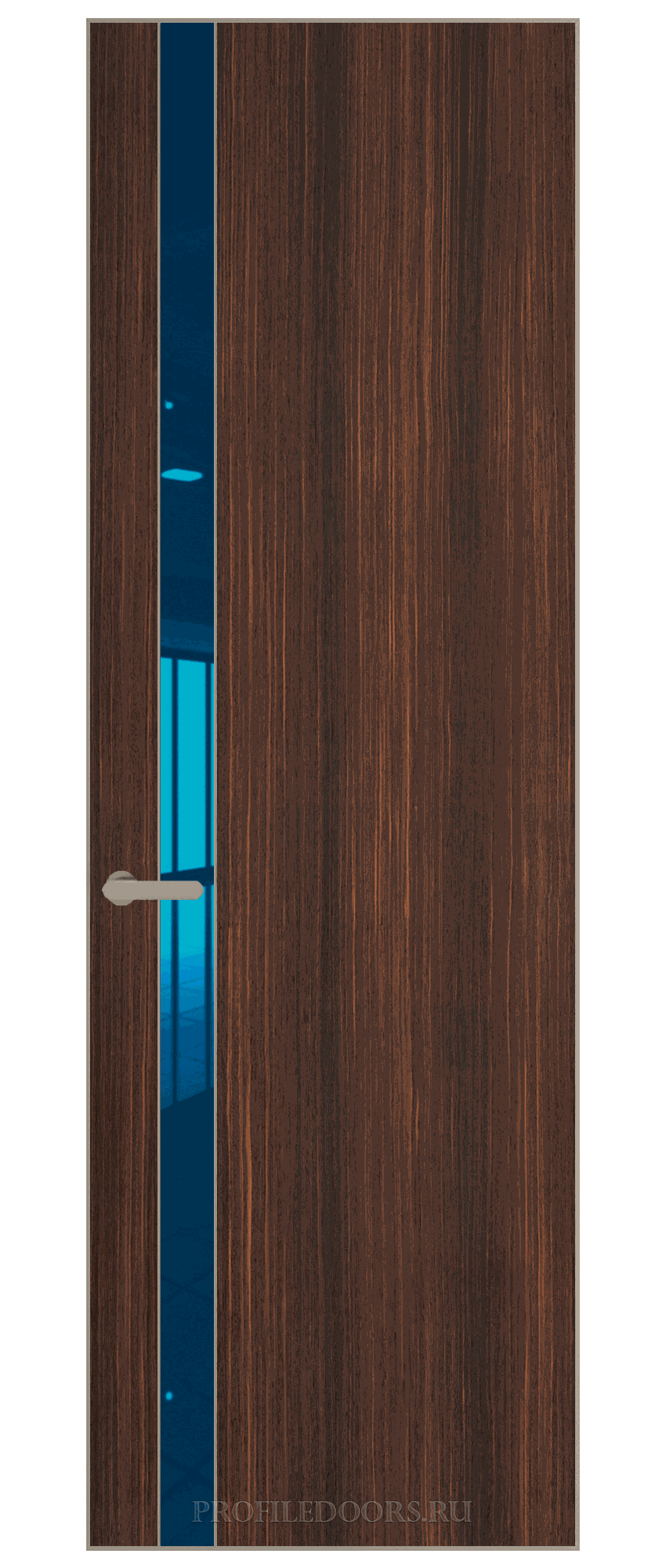 18 VA-V натуральный шпон Albero 1398S профиль Никель матовый вставка Зеркало Blue