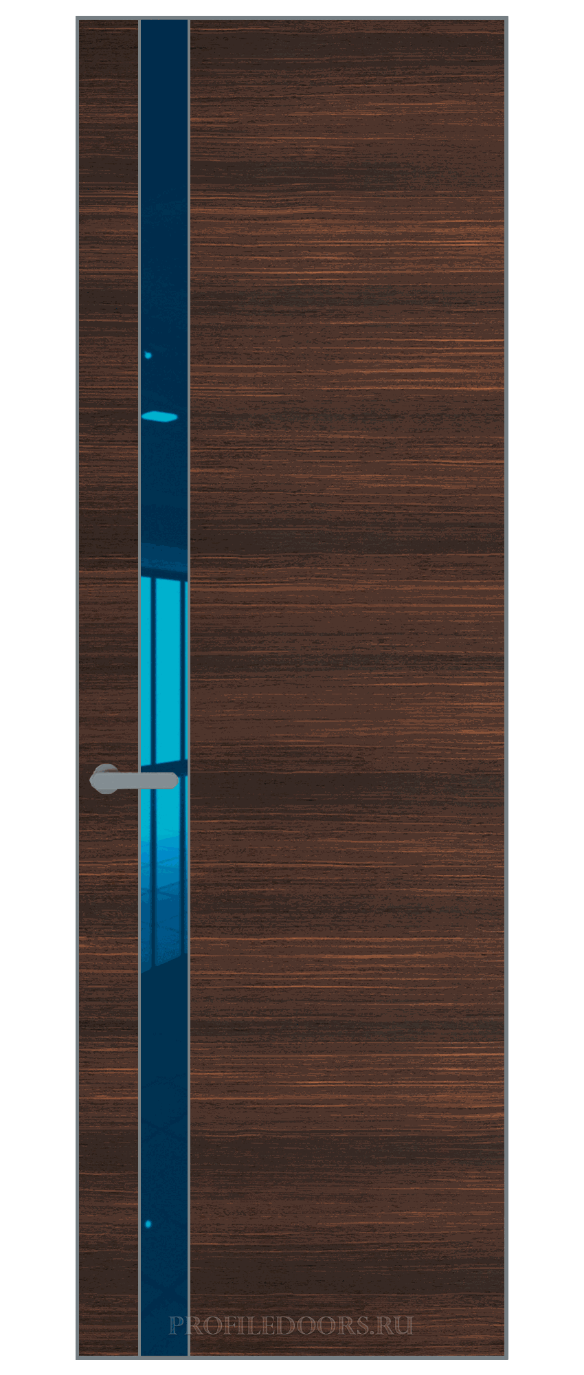 18 VE-H натуральный шпон Albero 1398S кромка Серебро вставка Зеркало Blue