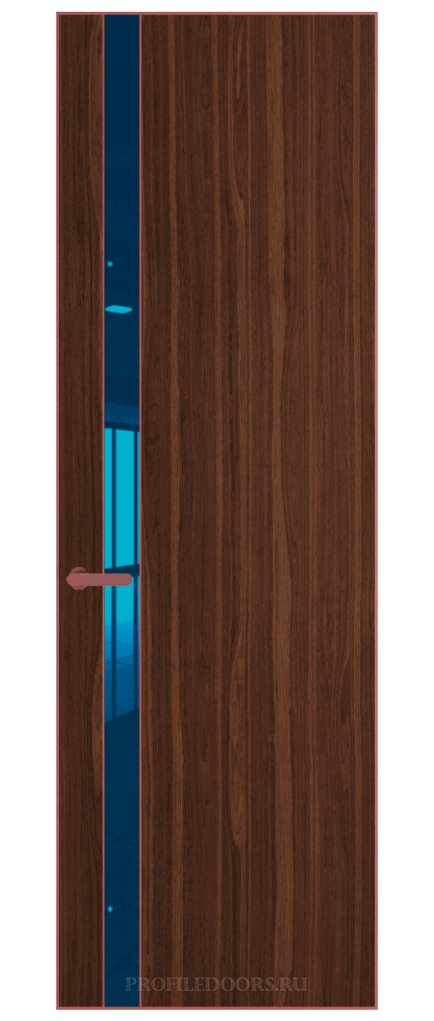 18 VE-V натуральный шпон Albero 1294M кромка Красный антрацит вставка Зеркало Blue