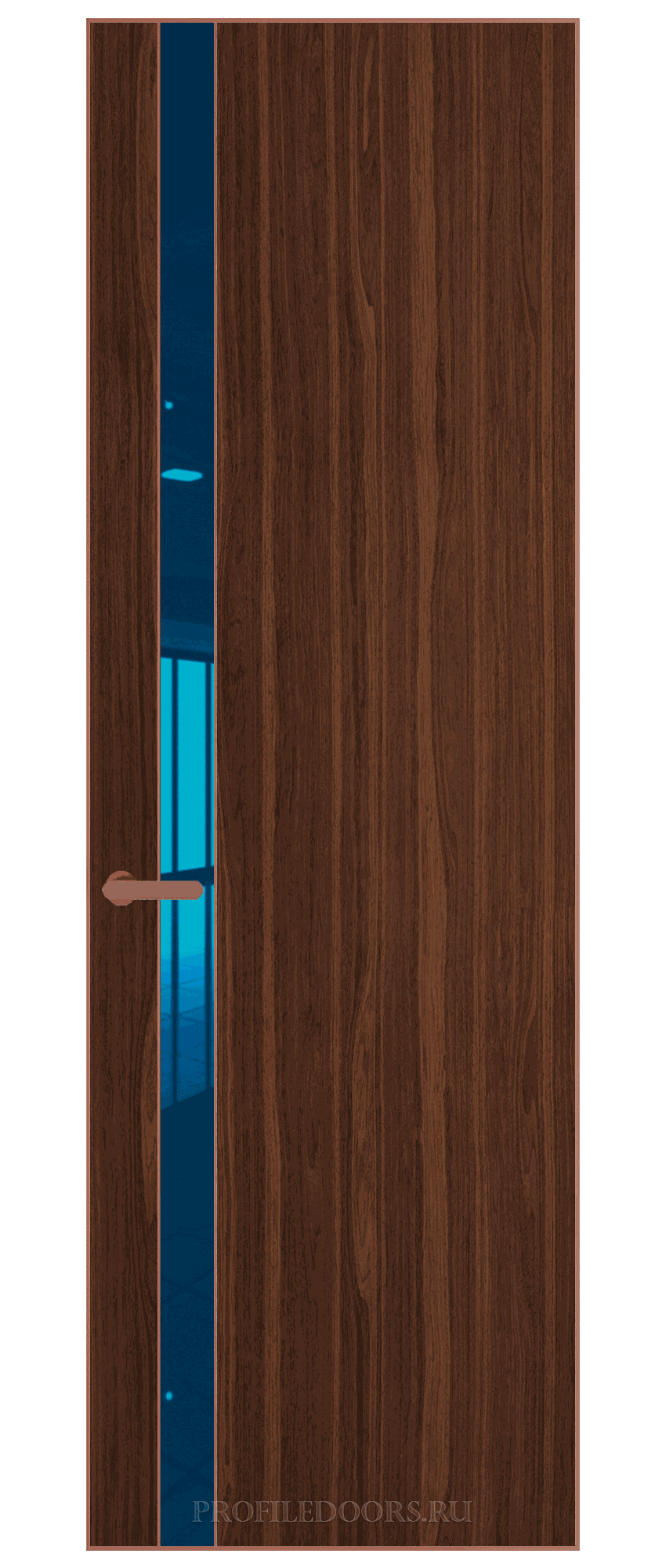 18 VE-V натуральный шпон Albero 1294M кромка Медь вставка Зеркало Blue