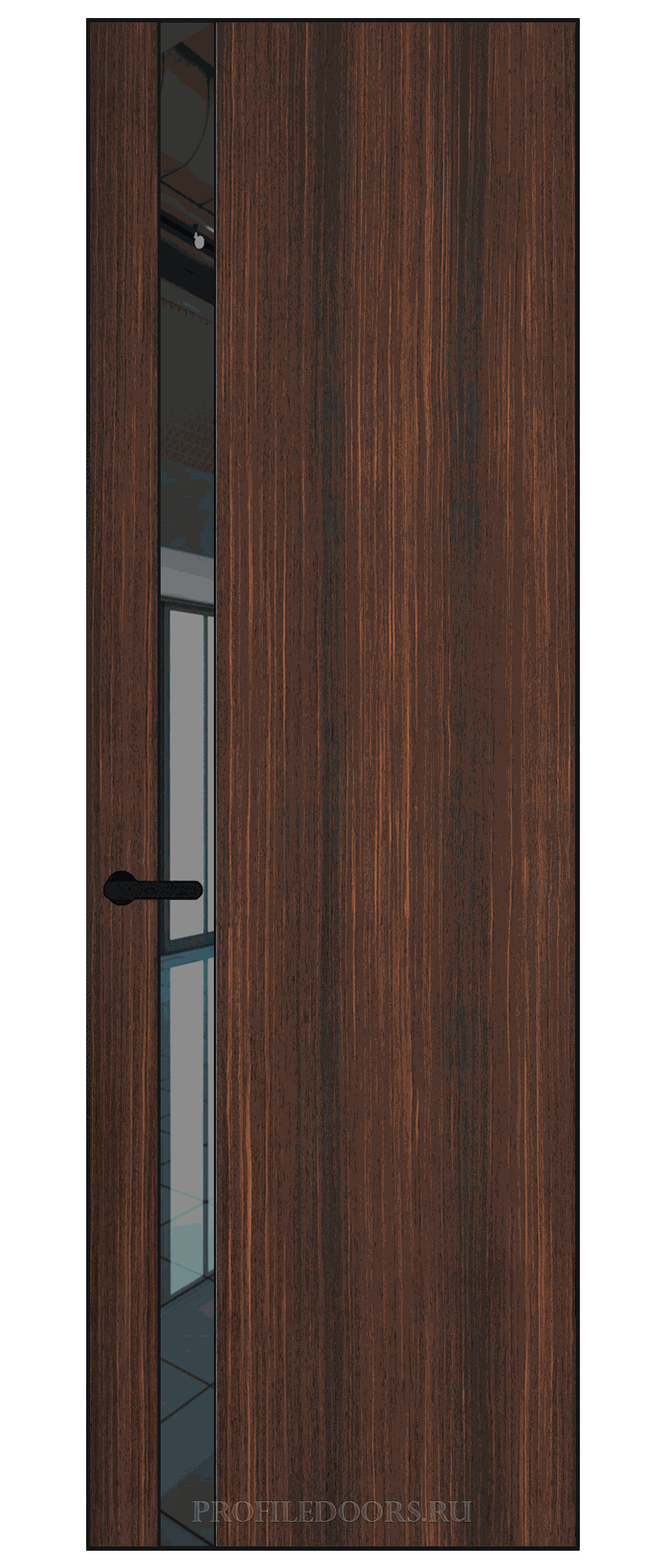 18 VE-V натуральный шпон Albero 1398S кромка Черный матовый вставка Зеркало Grey