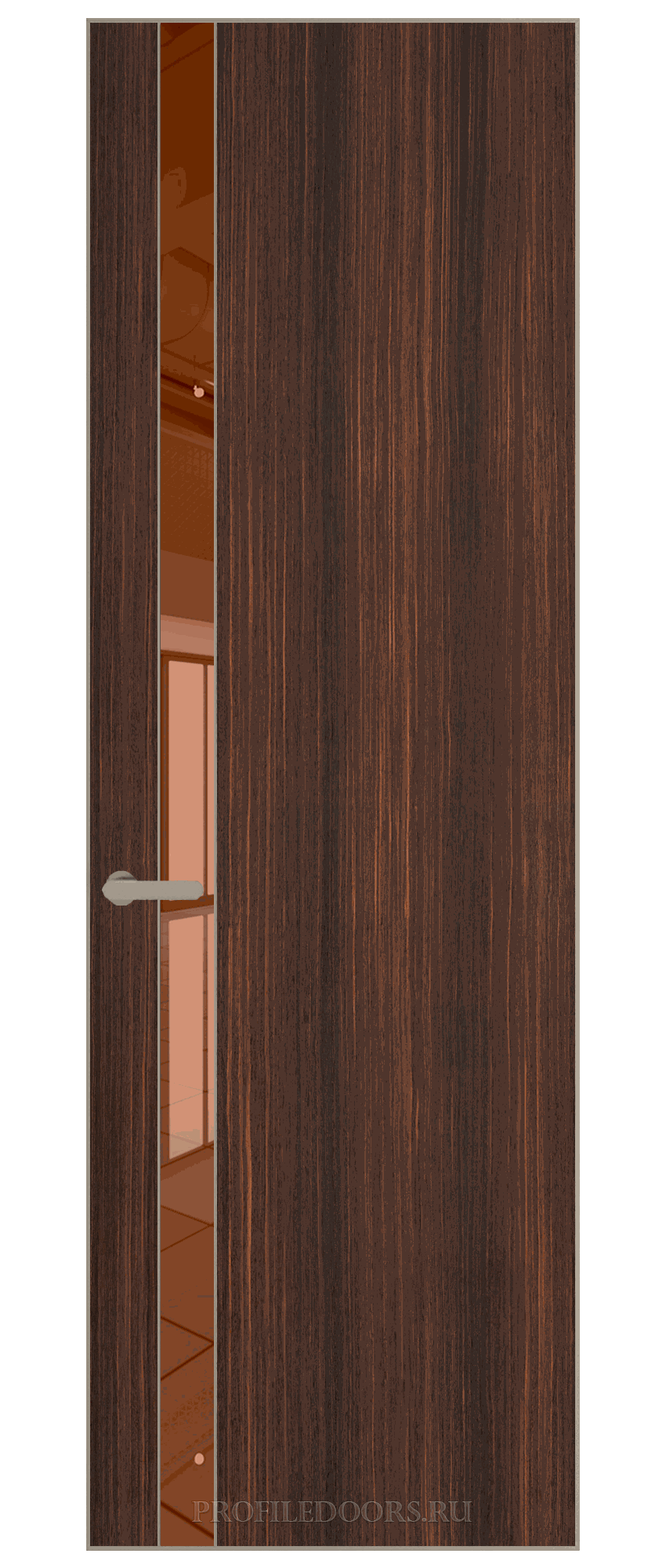 18 VE-V натуральный шпон Albero 1398S кромка Никель матовый вставка Зеркало Bronza