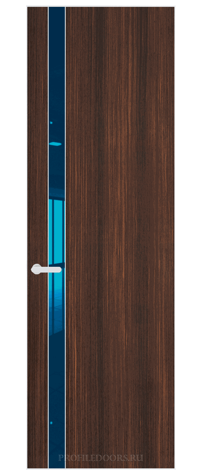 18 VE-V натуральный шпон Albero 1398S кромка Вайт вставка Зеркало Blue