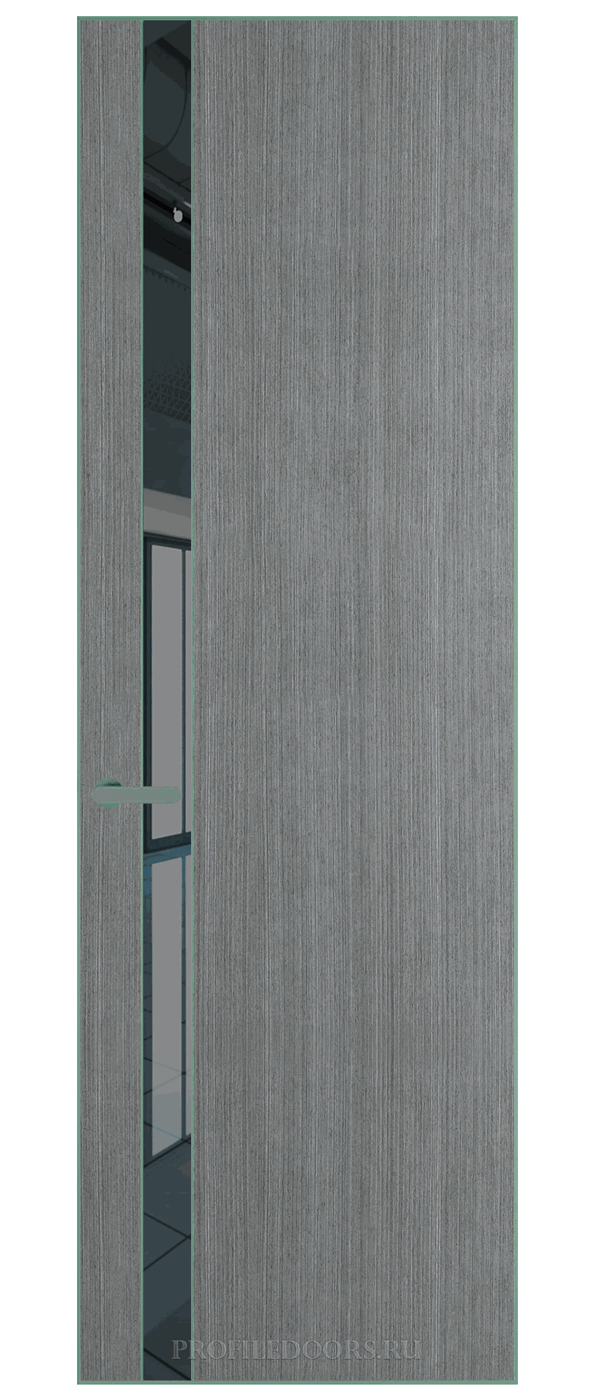 18 VE-V натуральный шпон Bianche Notti 01Q кромка Зеленый воск вставка Зеркало Grey