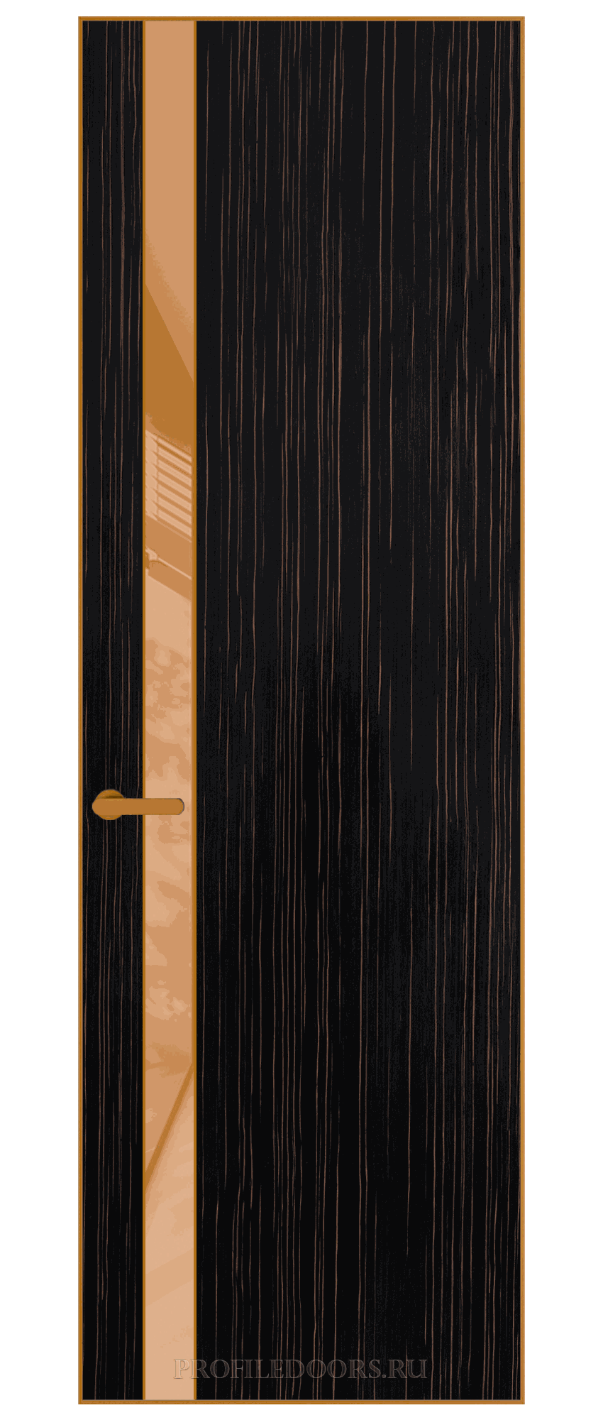 18 VE-V натуральный шпон Espresso 1042S кромка Бронза вставка Светло-коричневый лак