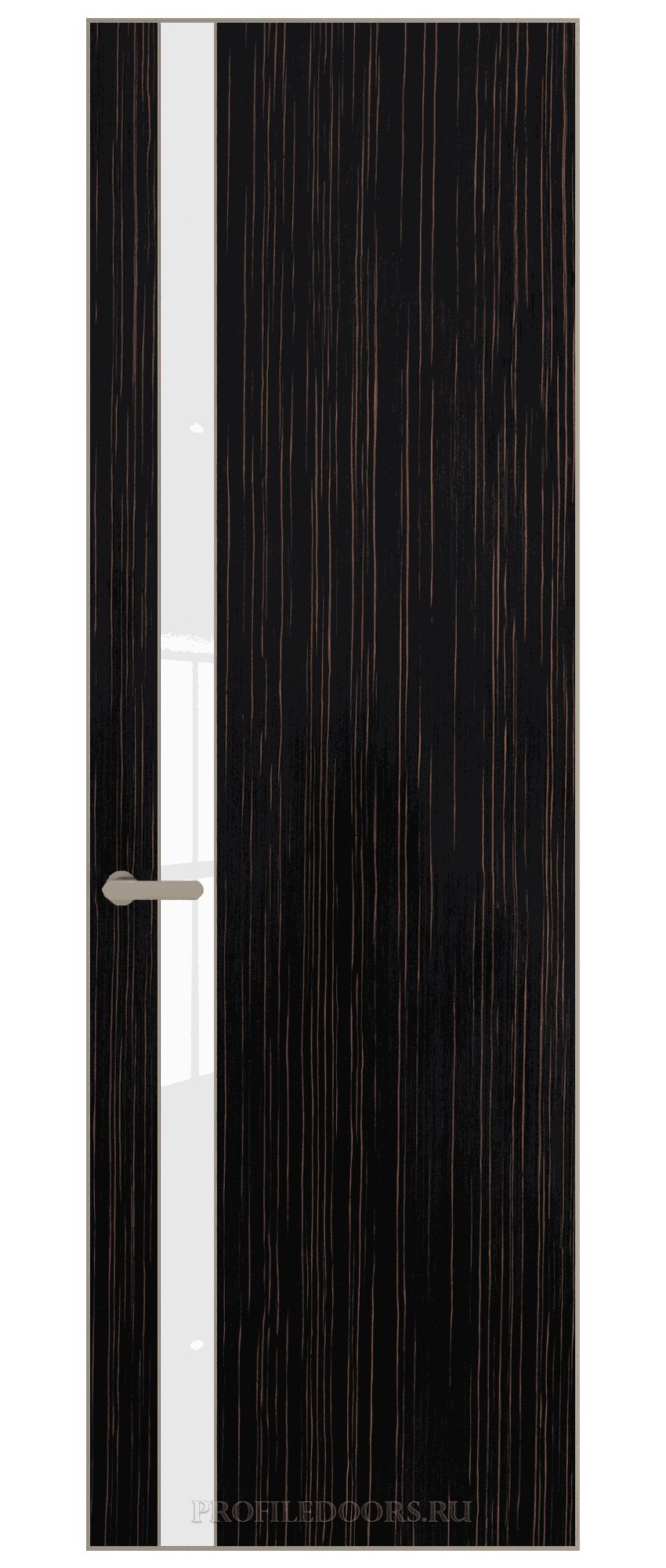 18 VE-V натуральный шпон Espresso 1042S кромка Никель матовый вставка Лак классик